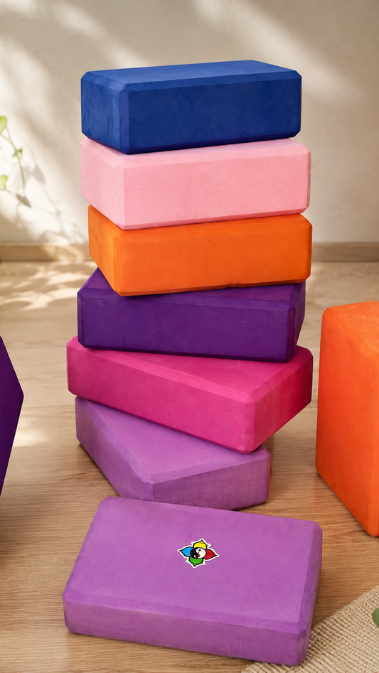 BLOCCHI YOGA 💕  Set di 2 supporti Blocchi Yoga Antiscivolo
