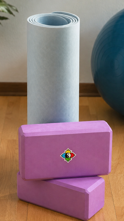 BLOCCHI YOGA 💕  Set di 2 supporti Blocchi Yoga Antiscivolo