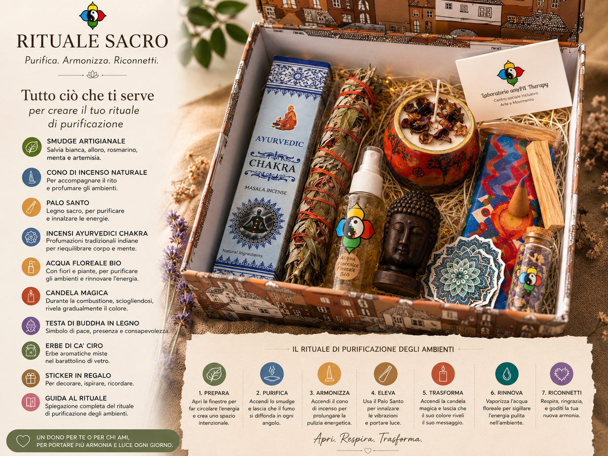RITUALE DI PURIFICAZIONE ENERGETICA 🌀 Kit completo per il benessere dei tuoi spazi