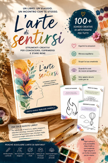 L’ARTE DI SENTIRSI 📖 Ebook con 100+ schede creative di arteterapia